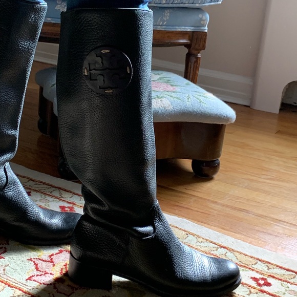 Tory Burch Shoes - Vintage Tory Burch Black Pebbled Leather Boots